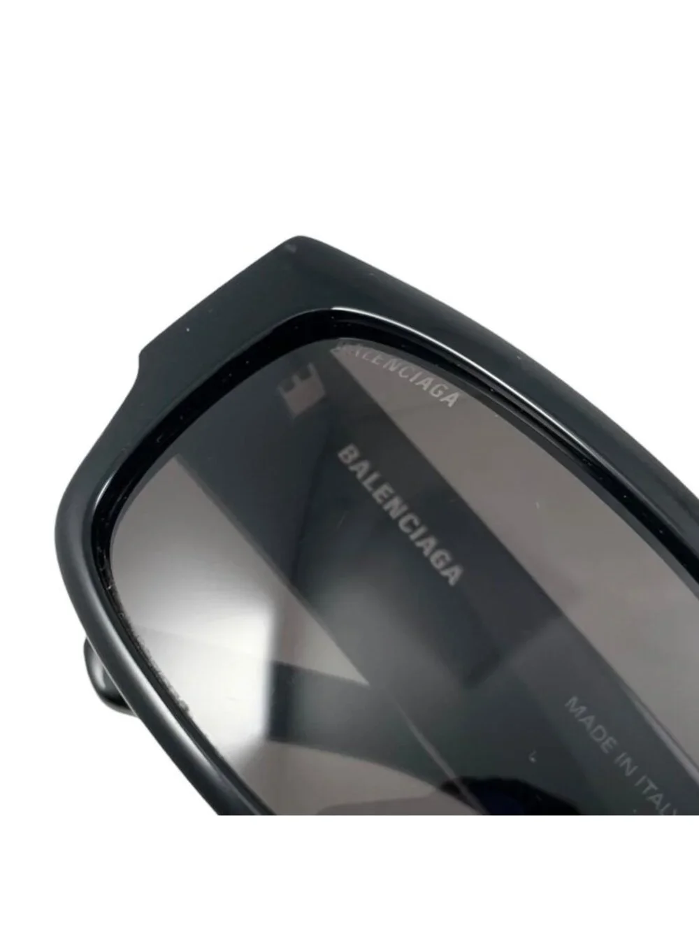Balenciaga Sunglasses Logo Black White Eyewear